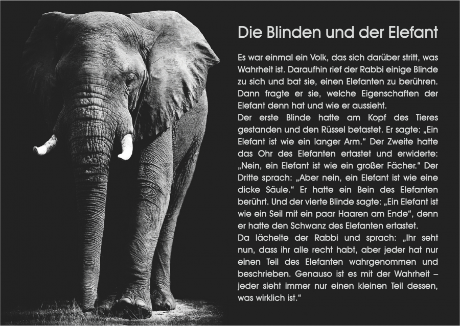 Die Blinden Und Der Elefant